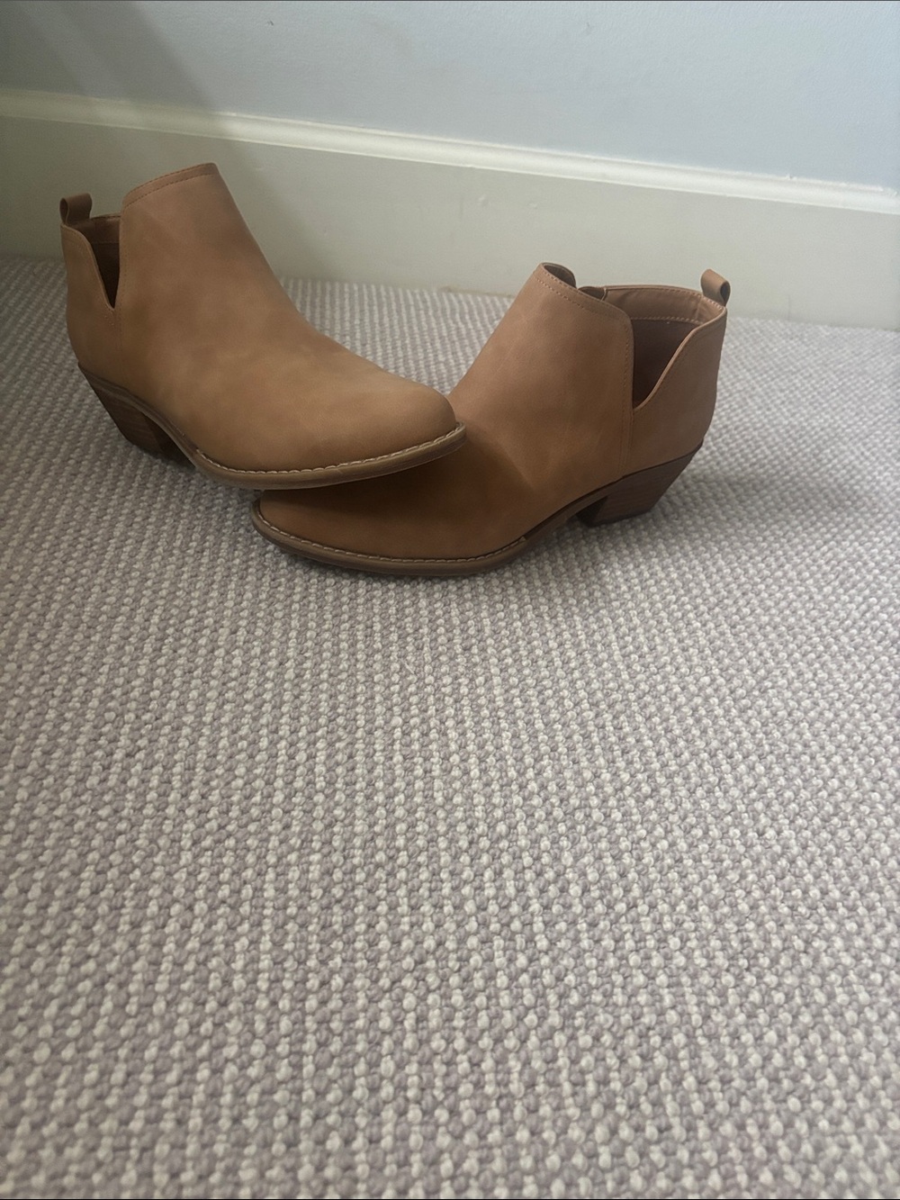 DV by Dolce Vita Tan Cutout Ankle Booties